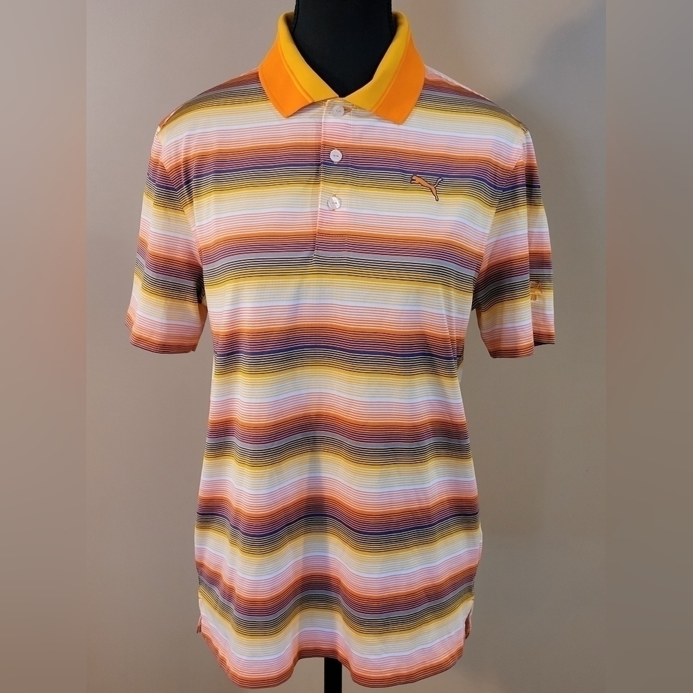 PUMA Dri-Fit Wailea Golf Club Polo Shirt with Dry Cell Technology, Size Medium